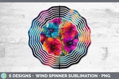 Neon Petunia Flowers Wind Spinner | Bundle Spinner Designs Product Image 8