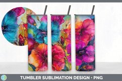 Neon Petunia Flowers Tumbler | Bundle 20 oz Skinny Tumbler D Product Image 7