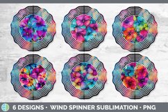 Neon Petunia Flowers Wind Spinner | Bundle Spinner Designs Product Image 2
