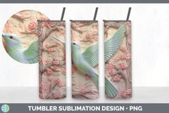 3D Hummingbird Bird Tumbler | Sublimation 3D Tumbler Wrap Product Image 2