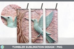 3D Hummingbird Bird Tumbler | Sublimation 3D Tumbler Wrap Product Image 7