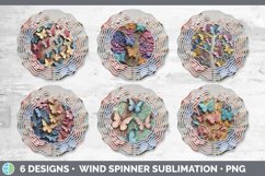 3D Butterflies Wind Spinner | Sublimation Spinner Designs Bu Product Image 2
