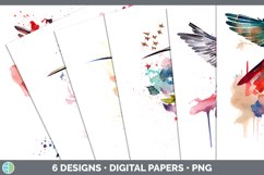 Patriotic Hummingbird Paper Backgrounds | Digital Scrapbook Product Image 2