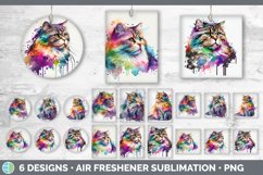 Rainbow Cats Car Air Freshener Sublimation Mega Bundle Product Image 16