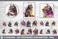 Rainbow Cats Car Air Freshener Sublimation Mega Bundle Product Image 18