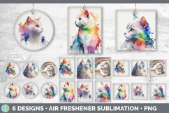 Rainbow Cats Car Air Freshener Sublimation Mega Bundle Product Image 21