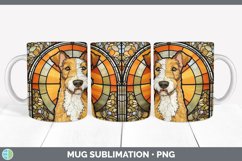 Stained Glass Fox Terrier Dog Mug Wrap | Sublimation Coffee Product Image 7