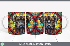 Stained Glass Cane Corso Dog Mug Wrap | Sublimation Coffee C Product Image 2