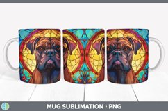 Stained Glass Cane Corso Dog Mug Wrap | Sublimation Coffee C Product Image 3