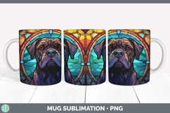 Stained Glass Cane Corso Dog Mug Wrap | Sublimation Coffee C Product Image 5