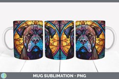 Stained Glass Cane Corso Dog Mug Wrap | Sublimation Coffee C Product Image 6
