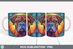 Stained Glass Cane Corso Dog Mug Wrap | Sublimation Coffee C Product Image 7