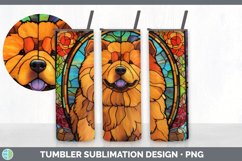 Stained Glass Chow Chow Dog Tumbler | Sublimation 20 oz Skin Product Image 7