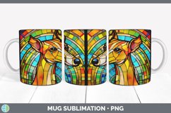 Stained Glass Greyhound Dog Mug Wrap | Sublimation Coffee Cu Product Image 4