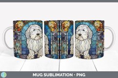 Stained Glass Sheepdog Dog Mug Wrap | Sublimation Coffee Cup Product Image 7