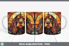 Stained Glass Spaniel Dog Mug Wrap | Sublimation Coffee Cup Product Image 3