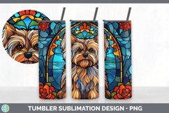 Stained Glass Yorkshire Terrier Dog Tumbler | Sublimation 20 Product Image 3