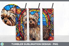 Stained Glass Yorkshire Terrier Dog Tumbler | Sublimation 20 Product Image 4