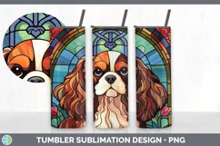 Stained Glass Cavalier King Charles Spaniel Dog Tumbler | Su Product Image 3