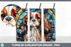 Stained Glass Cavalier King Charles Spaniel Dog Tumbler | Su Product Image 4