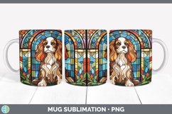 Stained Glass Cavalier King Charles Spaniel Dog Mug Wrap | S Product Image 3