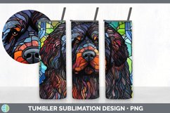 Stained Glass Newfoundland Dog Tumbler | Sublimation 20 oz S Product Image 5