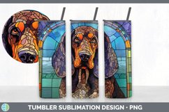 Stained Glass Bluetick Coonhound Dog Tumbler | Sublimation 2 Product Image 3