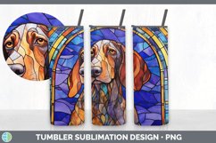 Stained Glass Bluetick Coonhound Dog Tumbler | Sublimation 2 Product Image 5