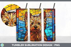 Stained Glass Cairn Terrier Dog Tumbler | Sublimation 20 oz Product Image 3