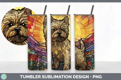 Stained Glass Cairn Terrier Dog Tumbler | Sublimation 20 oz Product Image 4