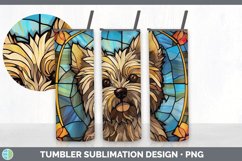 Stained Glass Cairn Terrier Dog Tumbler | Sublimation 20 oz Product Image 5