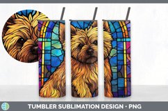 Stained Glass Cairn Terrier Dog Tumbler | Sublimation 20 oz Product Image 6