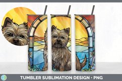 Stained Glass Cairn Terrier Dog Tumbler | Sublimation 20 oz Product Image 7