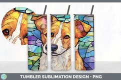 Stained Glass Jack Russell Terrier Dog Tumbler | Sublimation Product Image 2