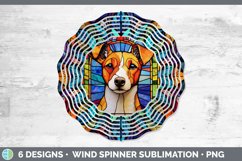 Stained Glass Jack Russell Terrier Dog Wind Spinner | Sublim Product Image 5