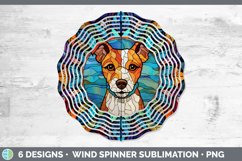 Stained Glass Jack Russell Terrier Dog Wind Spinner | Sublim Product Image 8