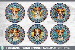 Stained Glass Jack Russell Terrier Dog Wind Spinner | Sublim Product Image 2
