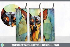 Stained Glass Miniature Pinscher Dog Tumbler | Sublimation 2 Product Image 6