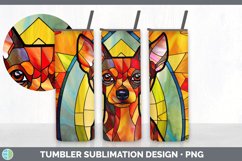 Stained Glass Miniature Pinscher Dog Tumbler | Sublimation 2 Product Image 7