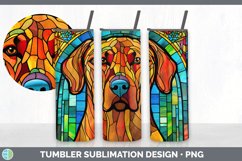 Stained Glass Rhodesian Ridgeback Dog Tumbler | Sublimation Product Image 4