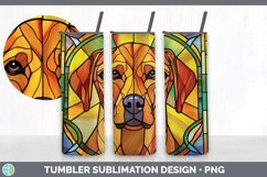 Stained Glass Rhodesian Ridgeback Dog Tumbler | Sublimation Product Image 7