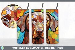 Stained Glass Shorthaired Pointer Dog Tumbler | Sublimation Product Image 5