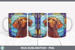 Stained Glass Shorthaired Pointer Dog Mug Wrap | Sublimation Product Image 7