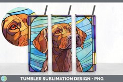 Stained Glass Shorthaired Pointer Dog Tumbler | Sublimation Product Image 7