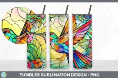 Stained Glass Hummingbird Bird Tumbler | Sublimation 20 oz S Product Image 2