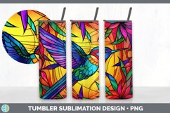 Stained Glass Hummingbird Bird Tumbler | Sublimation 20 oz S Product Image 6
