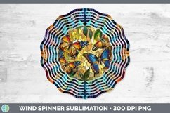 Stained Glass Butterfly Wind Spinner Sublimation Spinner Des Product Image 1