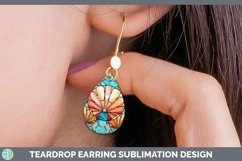 GorgeousStained Glass Teardrop Earrings design.
