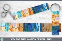 GorgeousStained Glass Key Fob design.