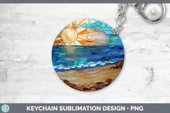 GorgeousStained Glass Keychain design.